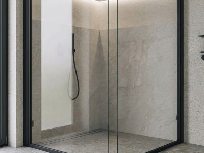 Paroi fixe avec profilé aluminium