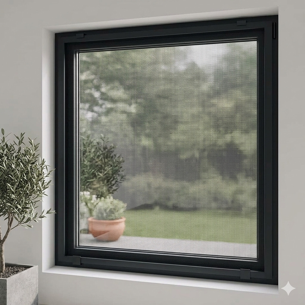Moustiquaire fixe avec cadre aluminium